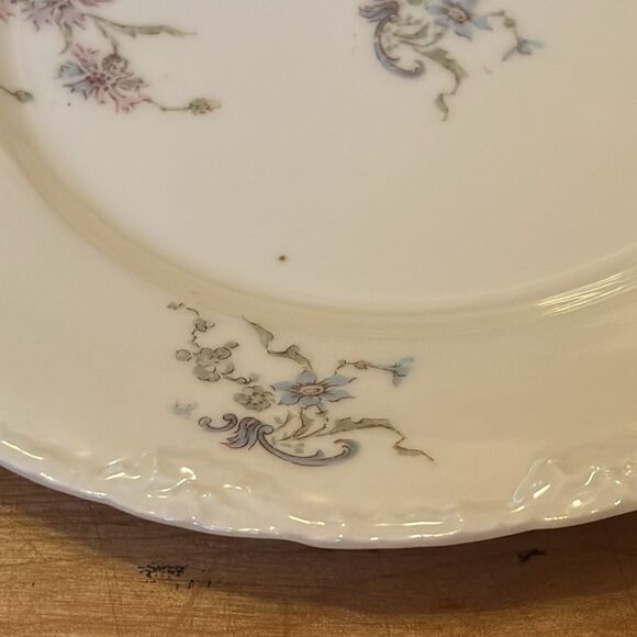 Set of 6 Theo Haviland Limoges France Porcelain China Salad Plates - Picture 6 of 7